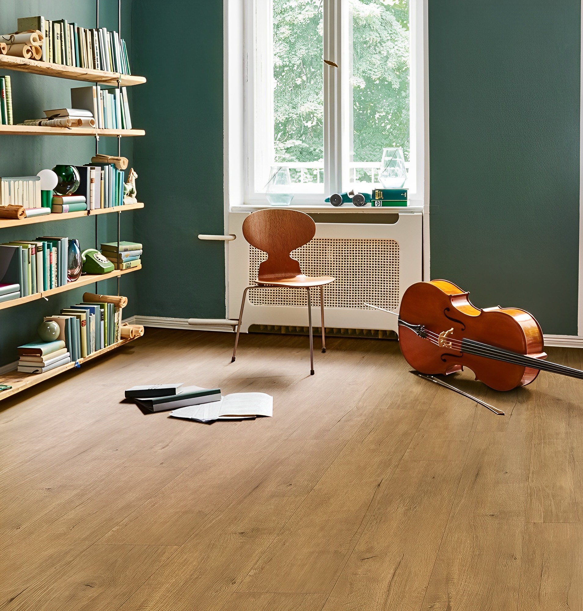 Lame et dalles PVC   chêne.naturel 120.9x22.5 cm