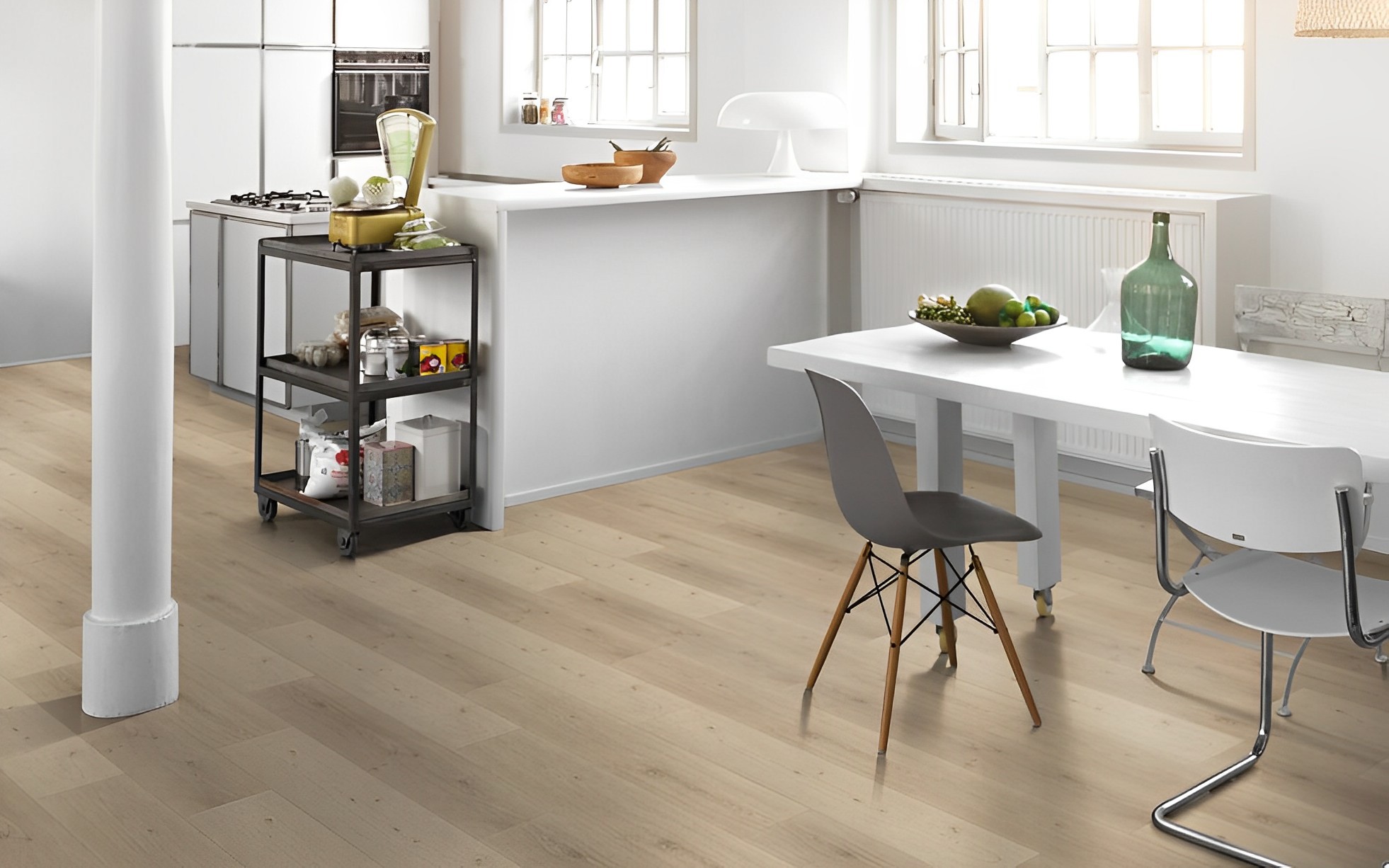 Lame et dalles PVC   Chêne.Gris 120.9x22.5 cm