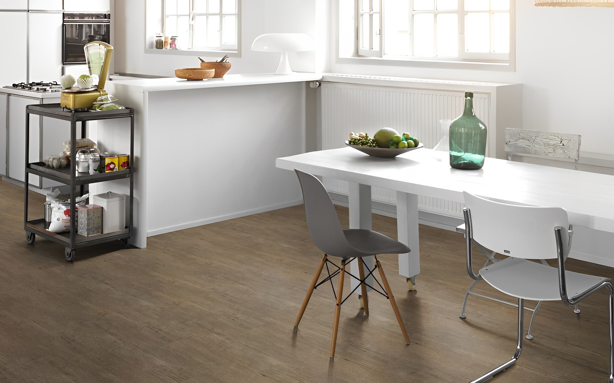 Lame et dalles PVC   Chêne.Gris 120.9x22.5 cm