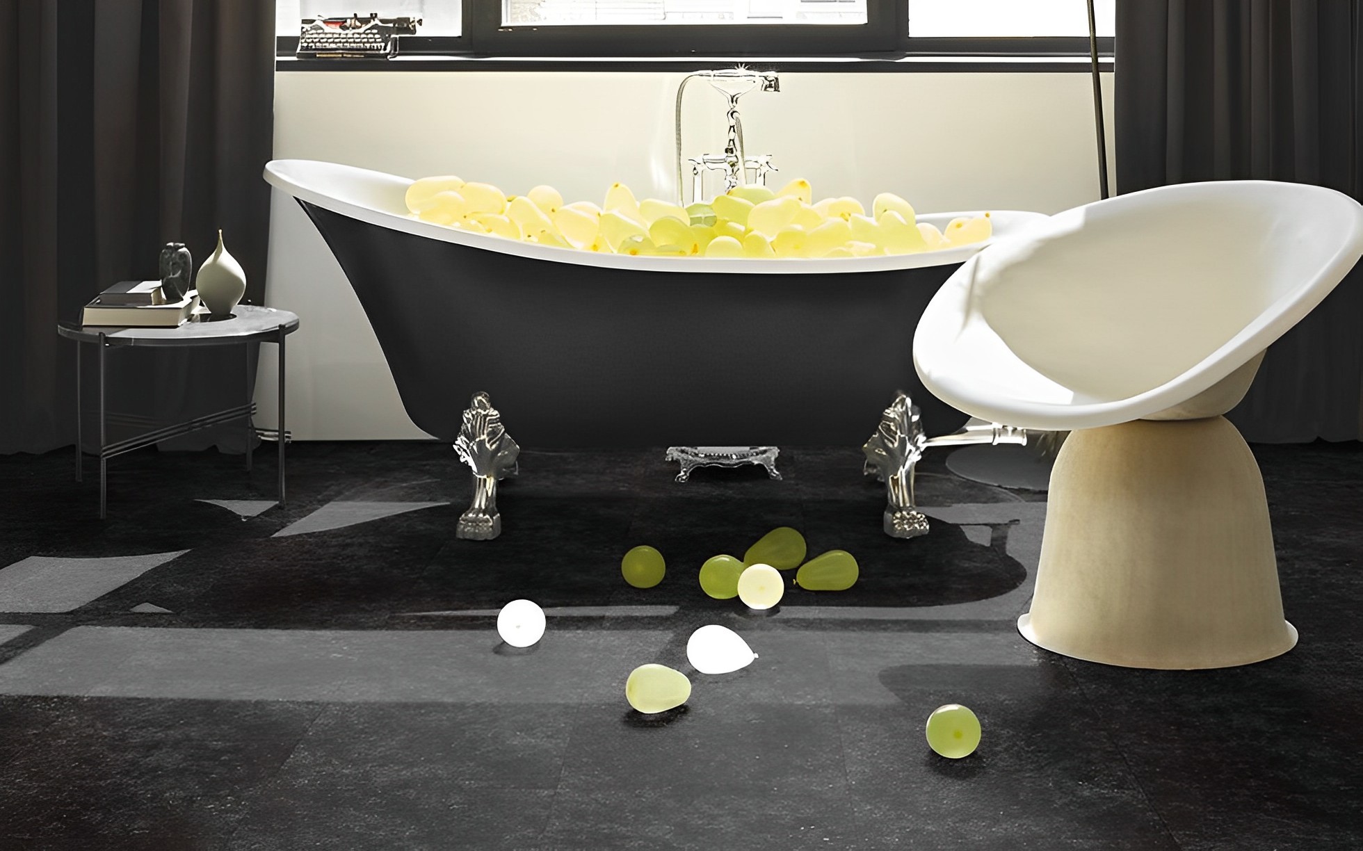 Lame et dalles PVC   Noir 91.4x45.7 cm