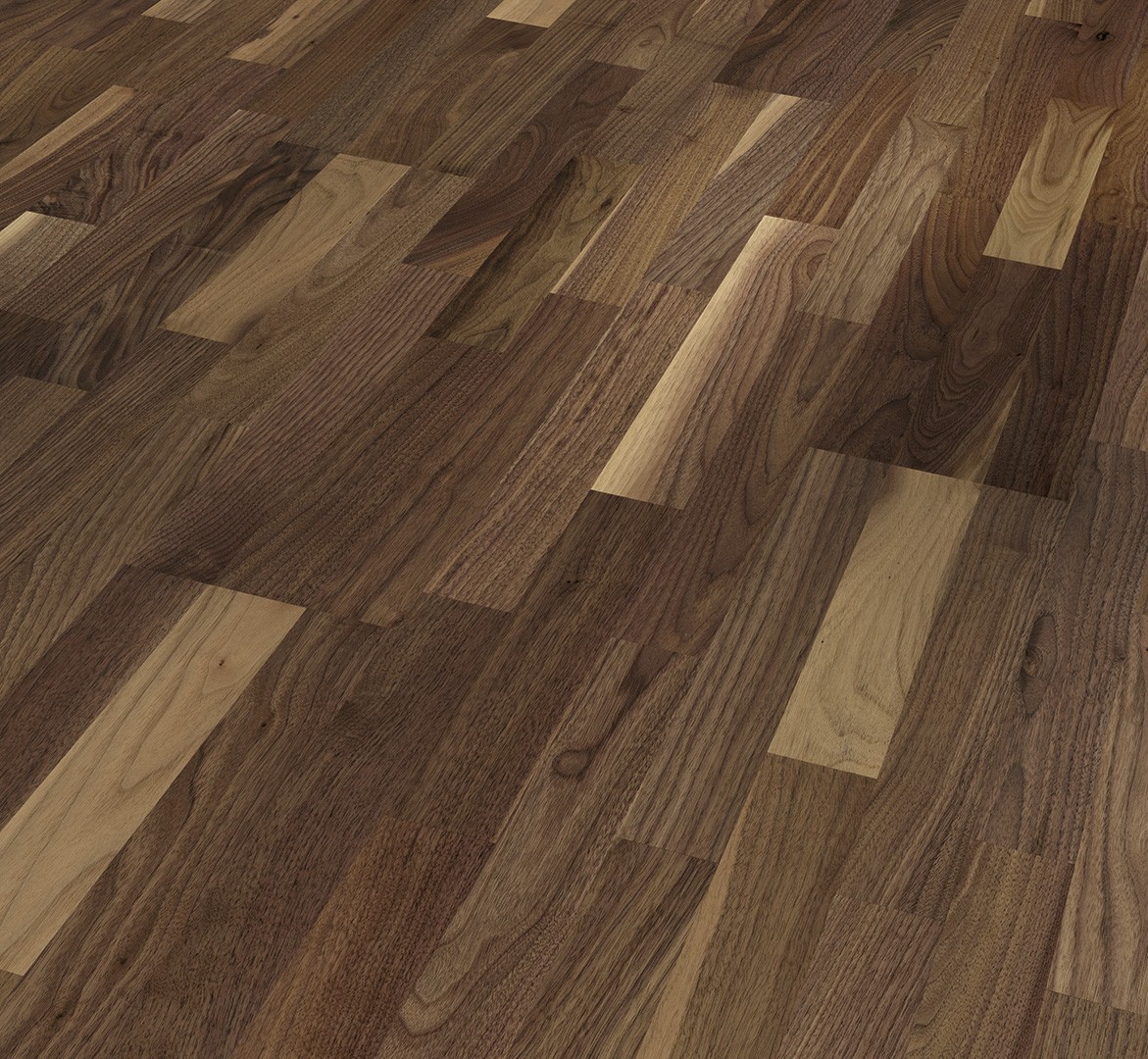Parquet Contrecollé  Vernis Noyer 220x18.5 cm