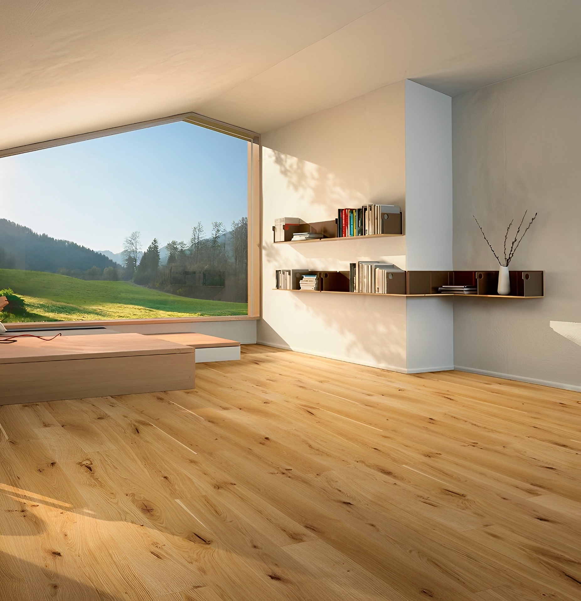 Parquet Contrecollé  Vernis Chêne 220x18.5 cm