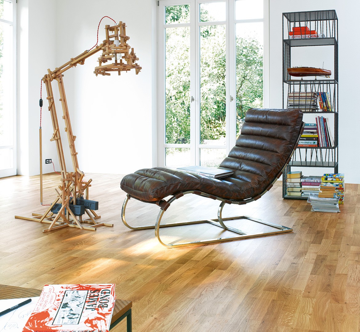 Parquet Contrecollé  Vernis Chêne 220x18.5 cm