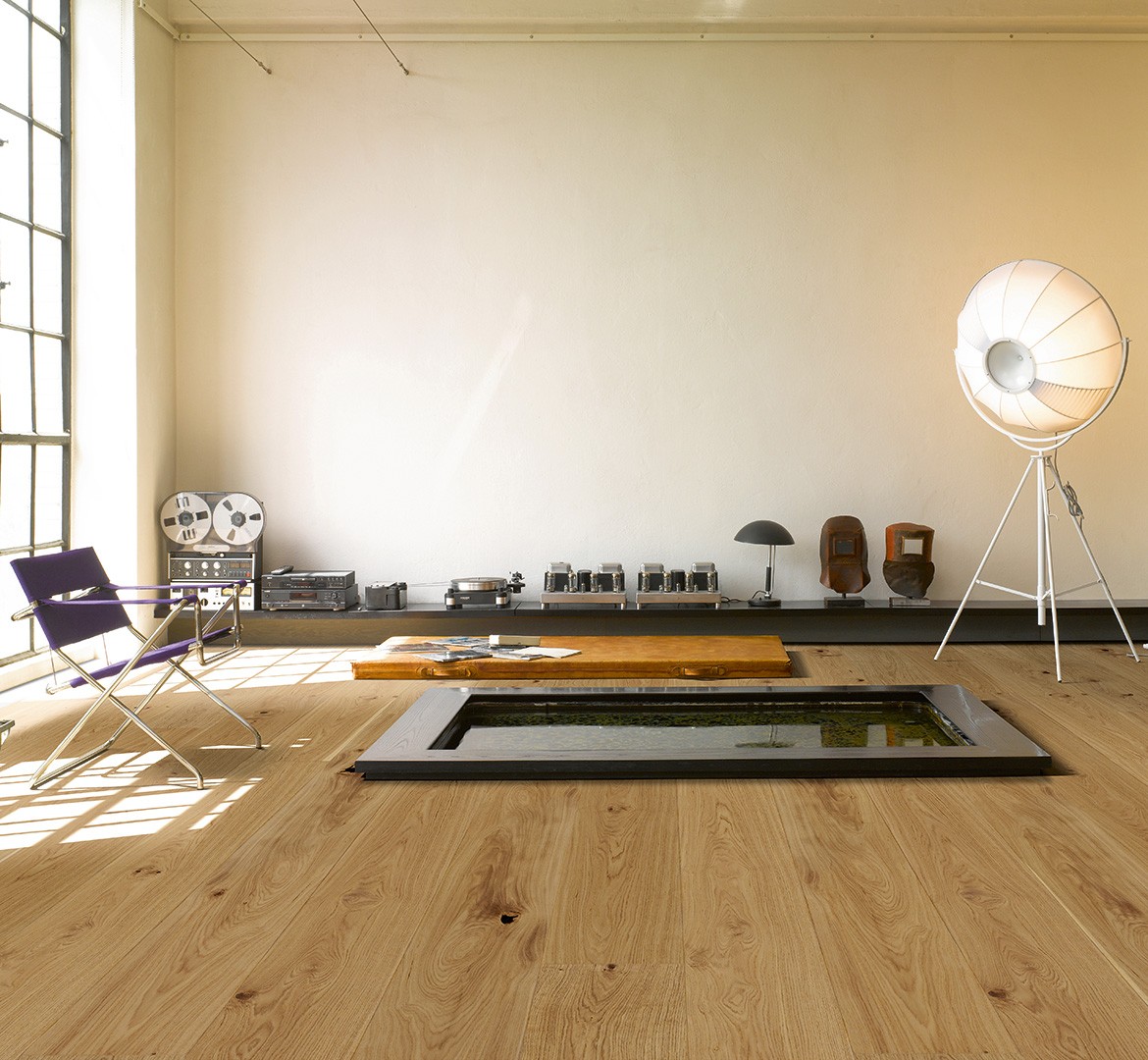 Parquet Contrecollé  Vernis Chêne 238x23.3 cm