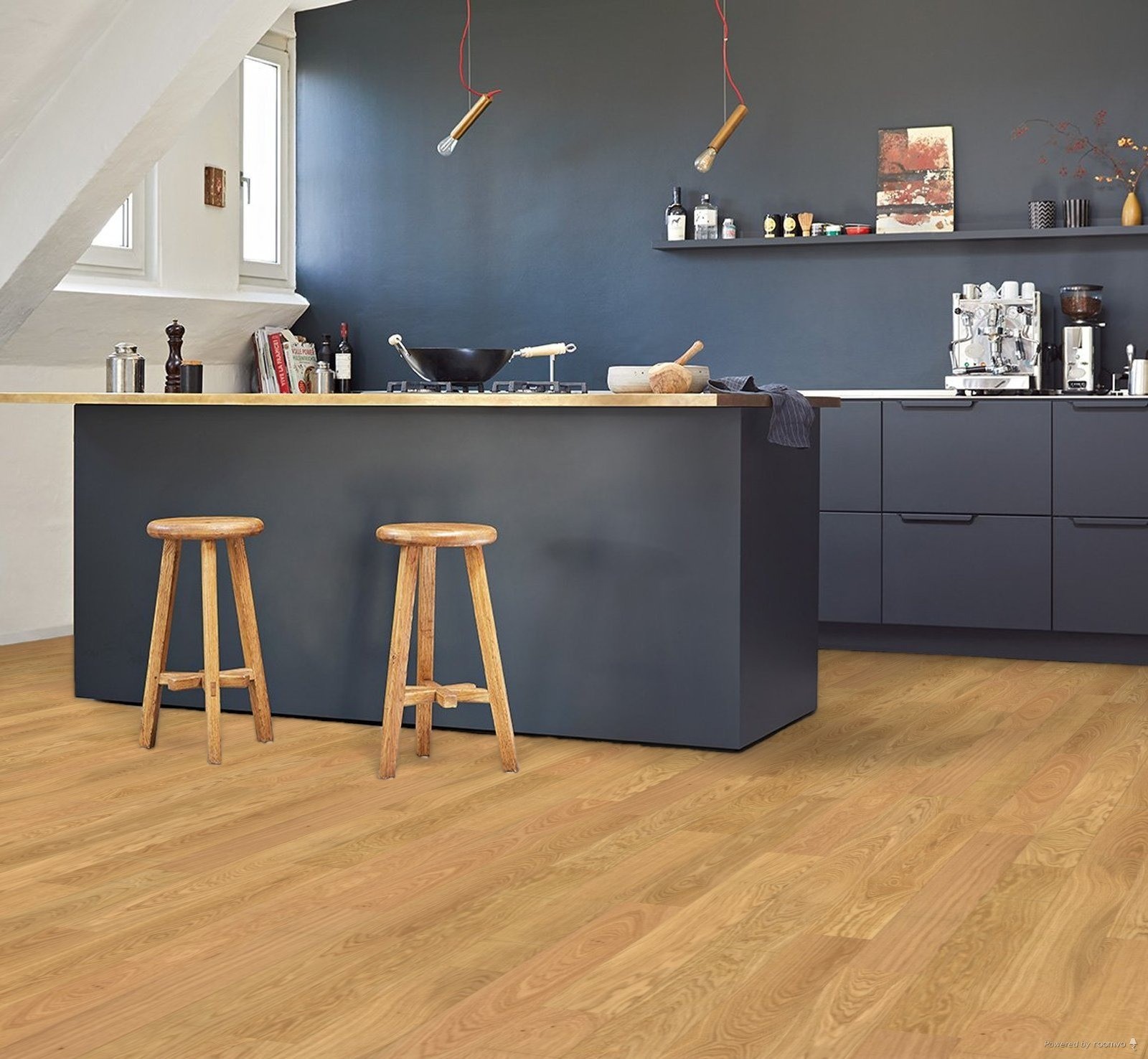 Parquet Contrecollé  Huilé Chêne 117x12 cm