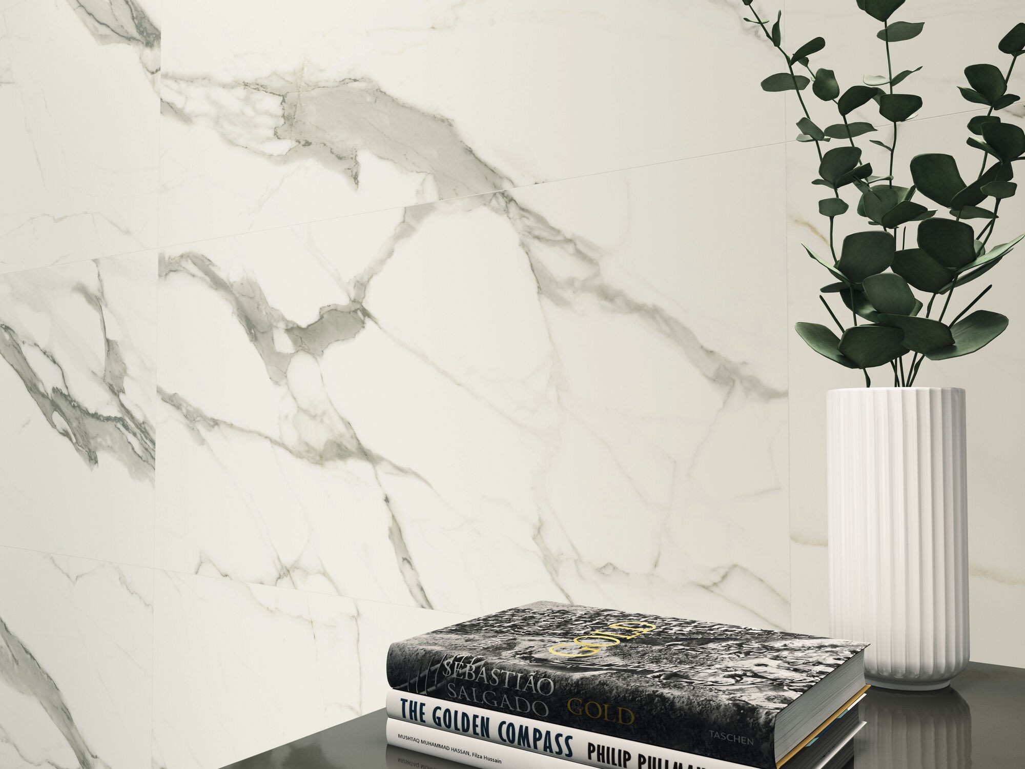 Carrelage aspect marbre Milano blanc  60x120 cm