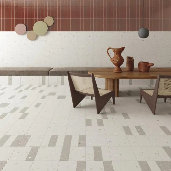 Carrelage Aspect terrazzo Aroma gris  20x20 cm