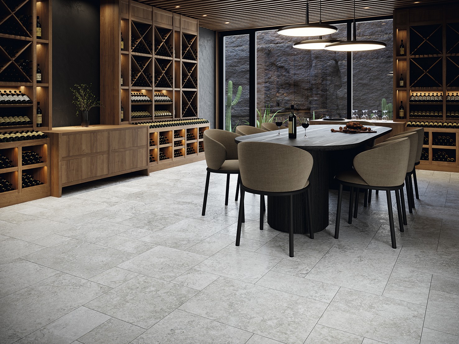 Carrelage imitation marbre Siena gris Modular 44x66 cm