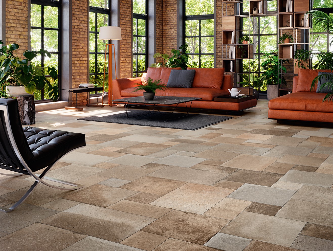 Carrelage Terre cuite Portofino gris Taupe 44x66 cm