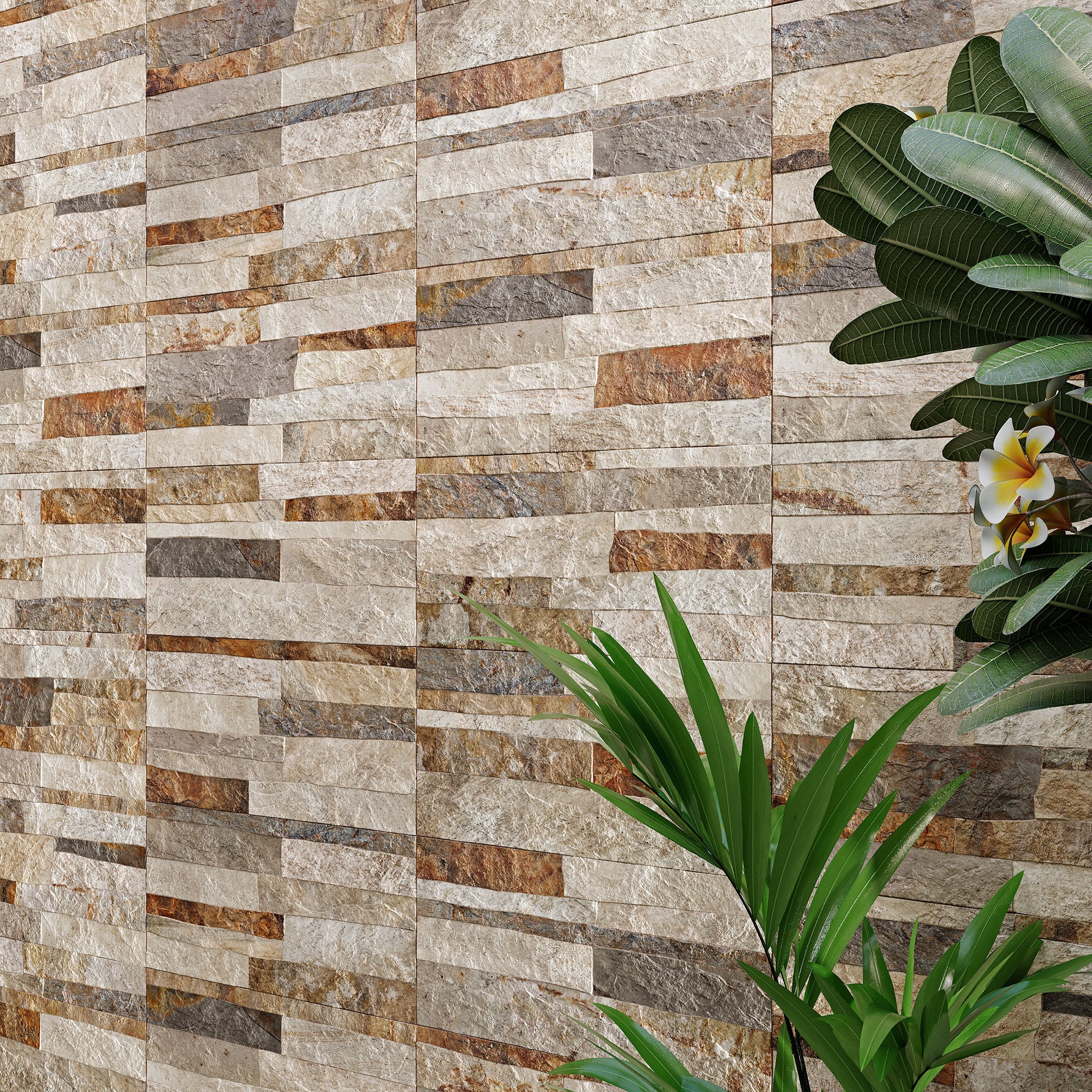 Carrelage faience murale Norway marron  25x50 cm