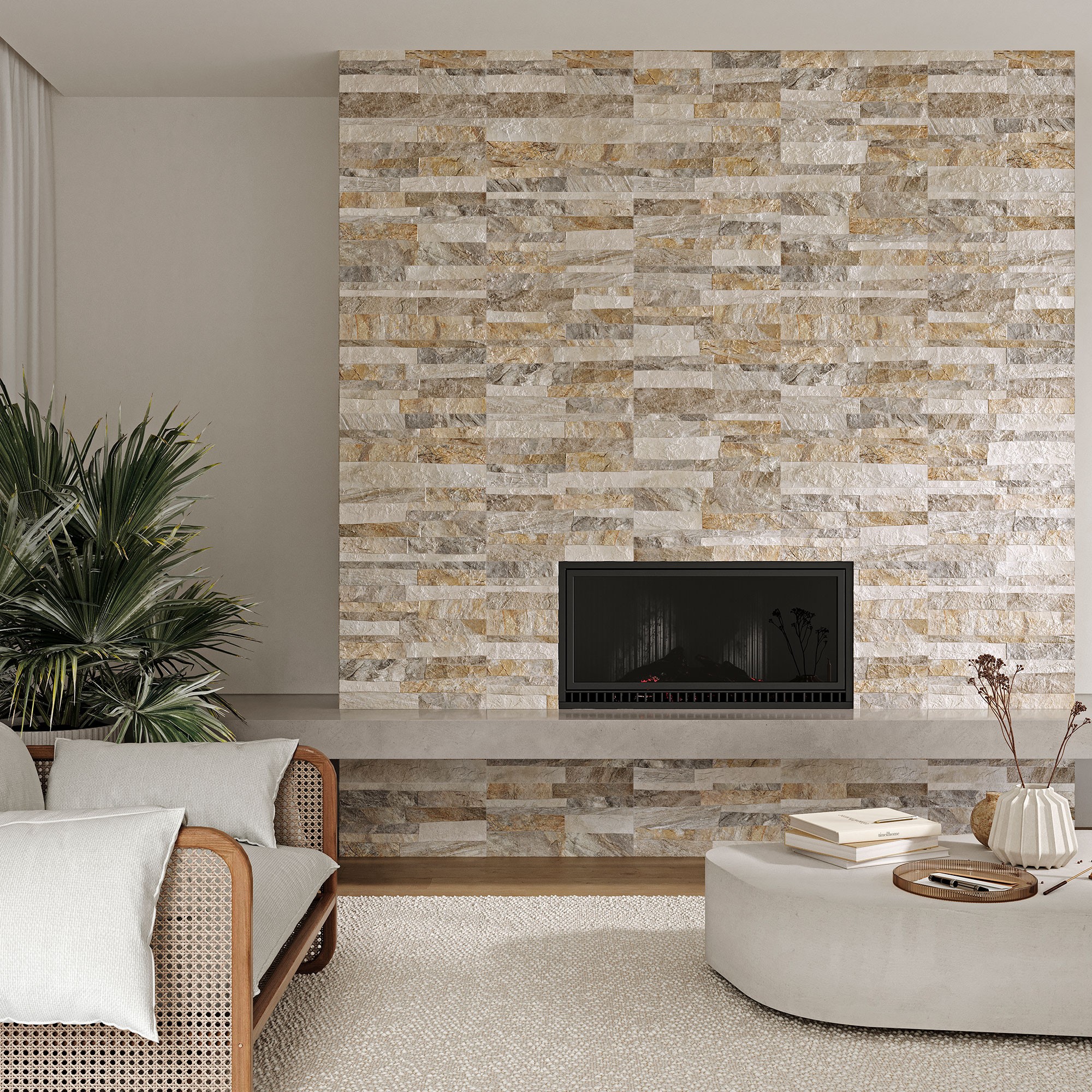 Carrelage faience murale Norway beige  25x50 cm