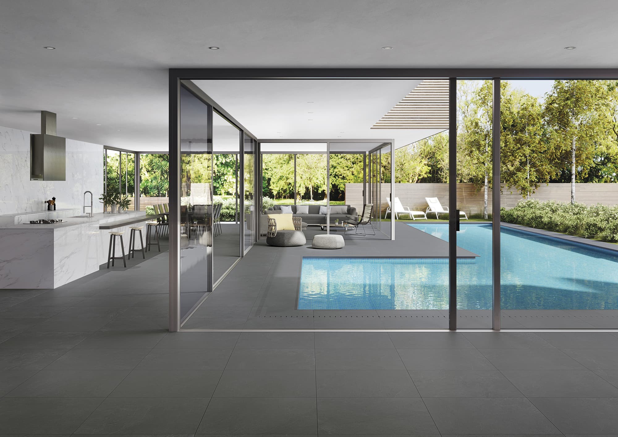 Carrelage imitation pierre Biaso Marron  60x60 cm