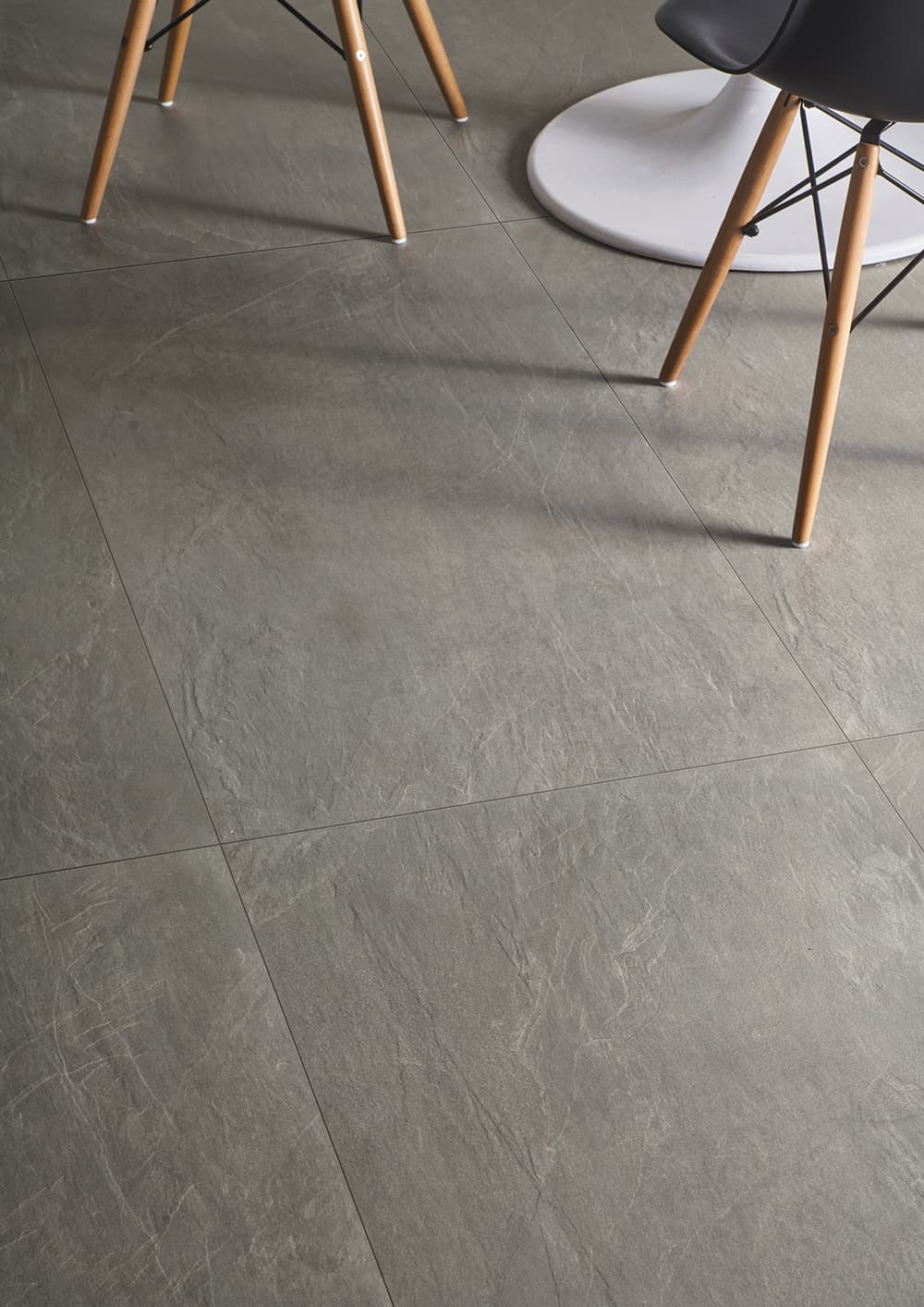 Carrelage imitation pierre Ares Gris R11 80x80 cm